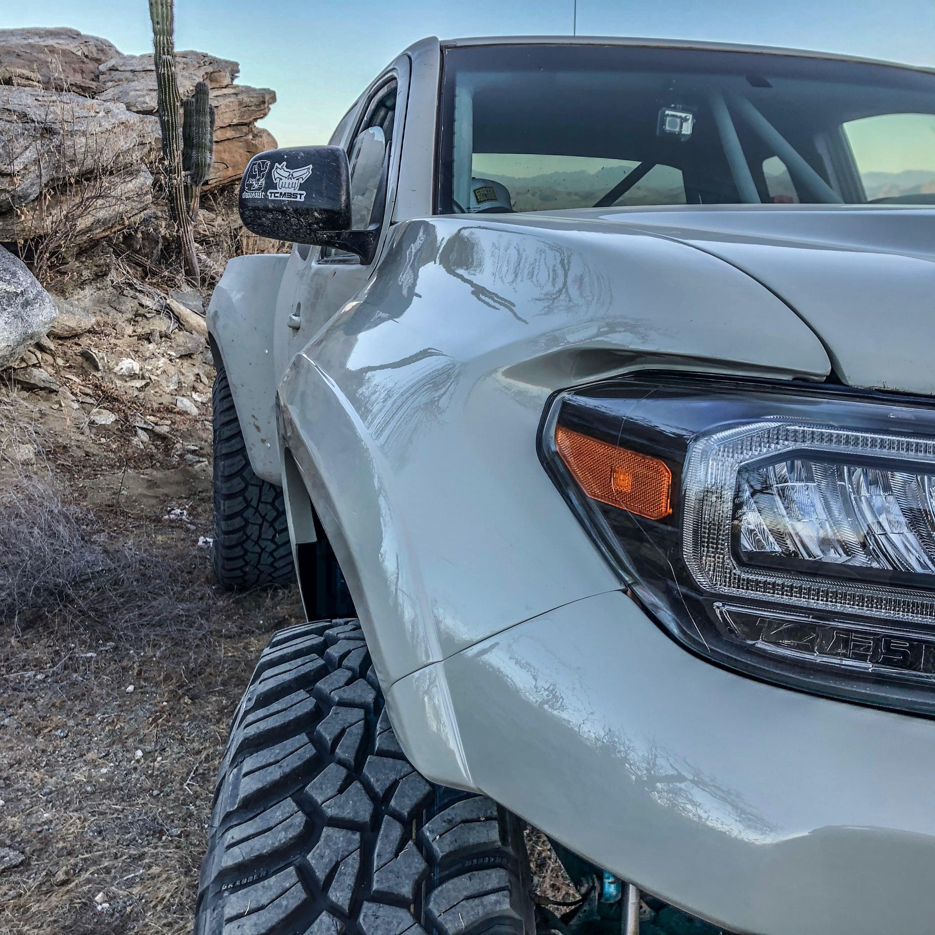 2005-2015 Tacoma 2016 Conversion Off Road Fiberglass Fenders and Hood - Image 4