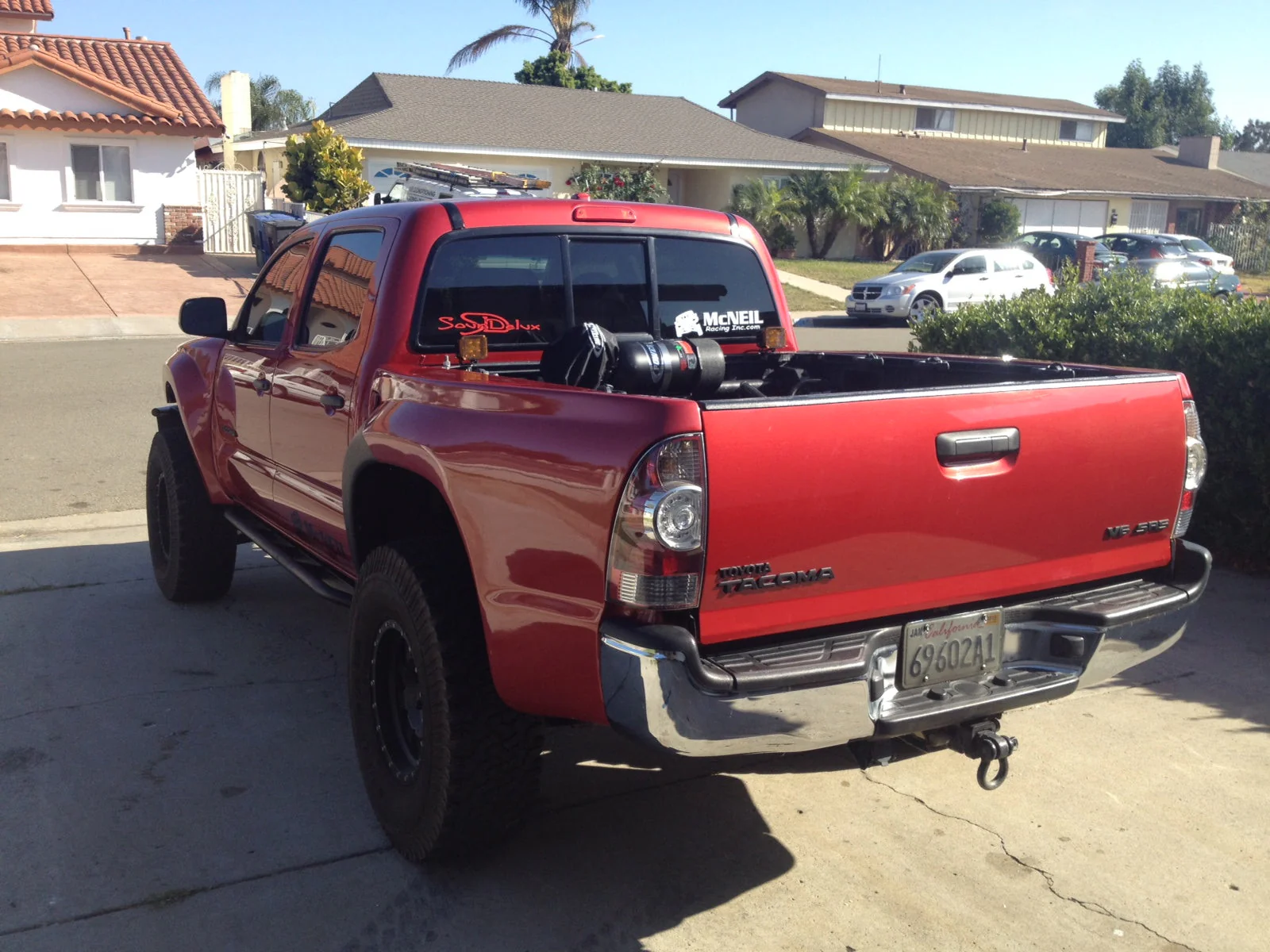 2005-2015 Tacoma 4" Bulge Flat Top Off Road Fiberglass Bedsides - 5.0 Bed