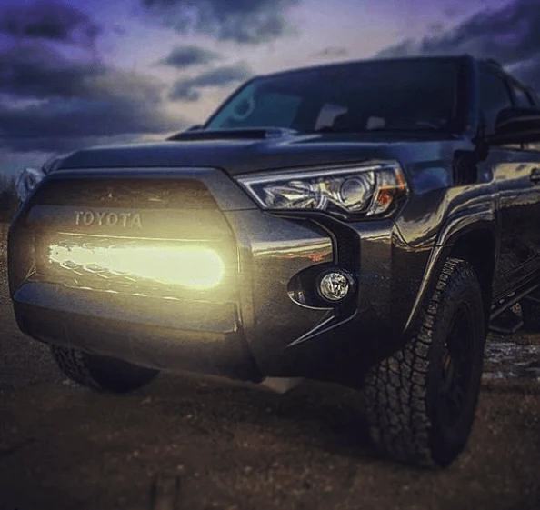 2014-2024 5th Gen 4Runner Black Oak LED 30" Double Row Grille Mount Kit