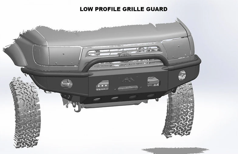 1996-2002 3rd Gen 4Runner Closed Wing Hybrid Front Bumper - Image 3