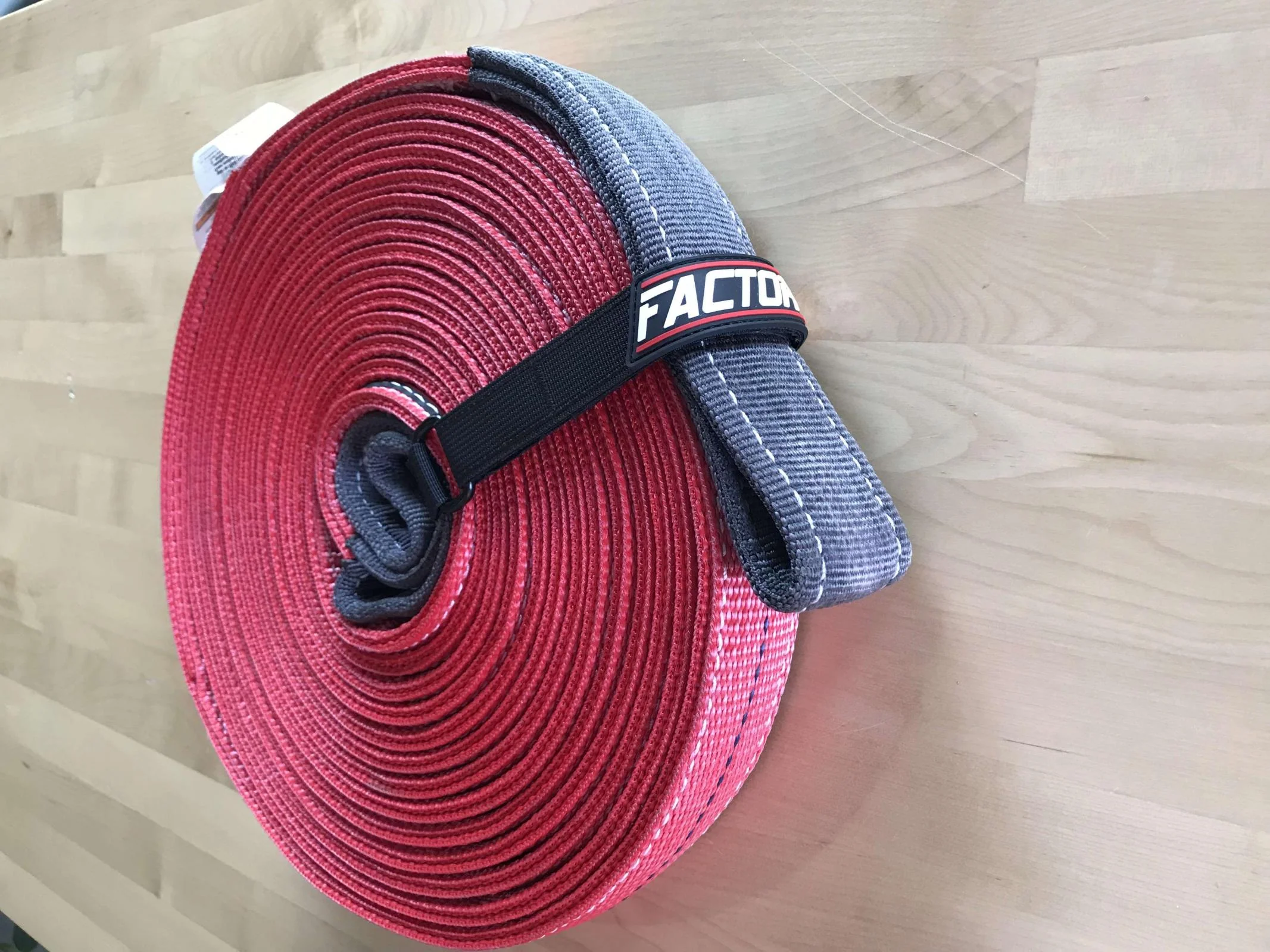 Factor 55 30 Foot Tow Strap Standard Duty 30 Foot x 2 Inch - Red