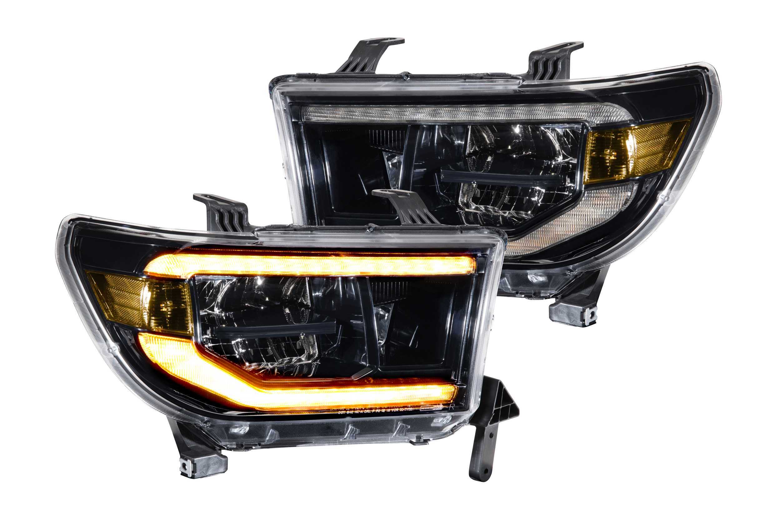 2007-2013 Tundra XB LED Headlights - Amber DRL (Set)