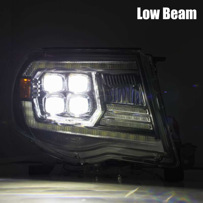 2005-2015 Tacoma AlphaRex NOVA Series LED Headlights - Alpha-Black - Image 7