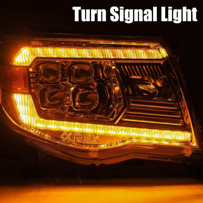 2005-2015 Tacoma AlphaRex NOVA Series LED Headlights - Alpha-Black - Image 8