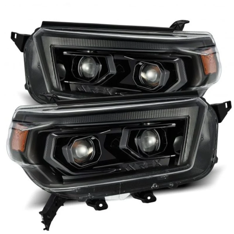 2010-2013 4Runner AlphaRex PRO Series Headlights Plank-Style - Alpha-Black - Image 5