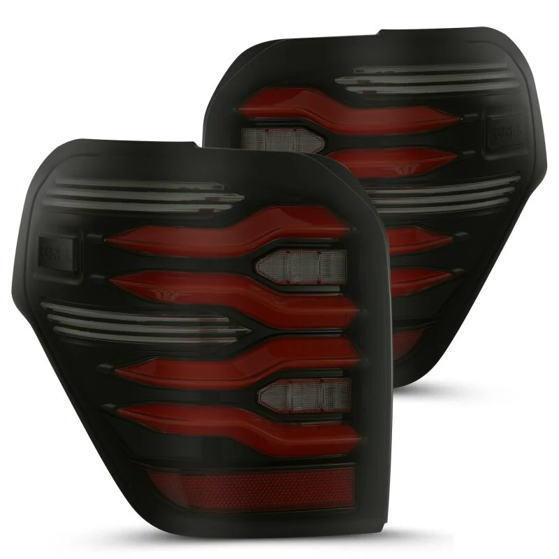 2010-2024 4Runner AlphaRex LUXX Series LED Tail Lights - Black/Red