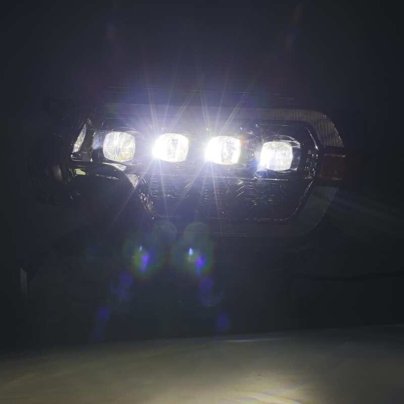 2012-2015 Tacoma AlphaRex NOVA Series LED Headlights Plank-Style - Alpha-Black - Image 4