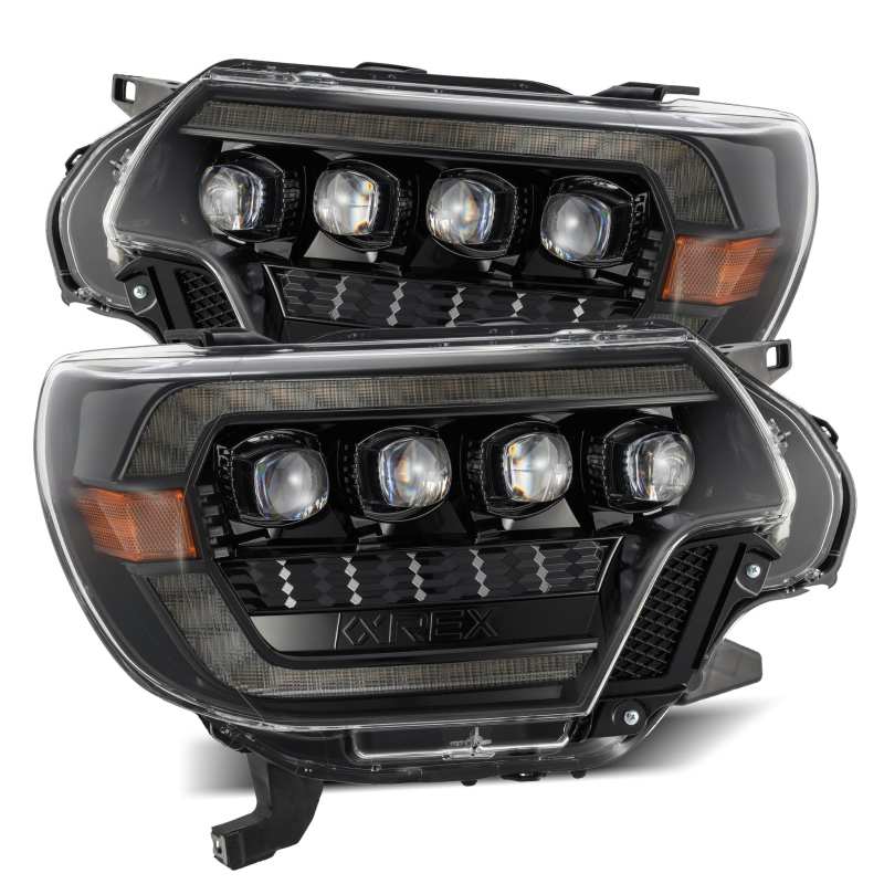 2012-2015 Tacoma AlphaRex NOVA Series LED Headlights Plank-Style - Alpha-Black - Image 6