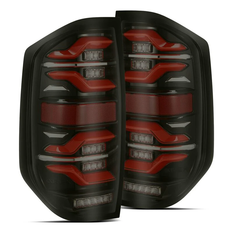 2014-2021 Tundra AlphaRex LUXX Series LED Tail Lights - Black/Red