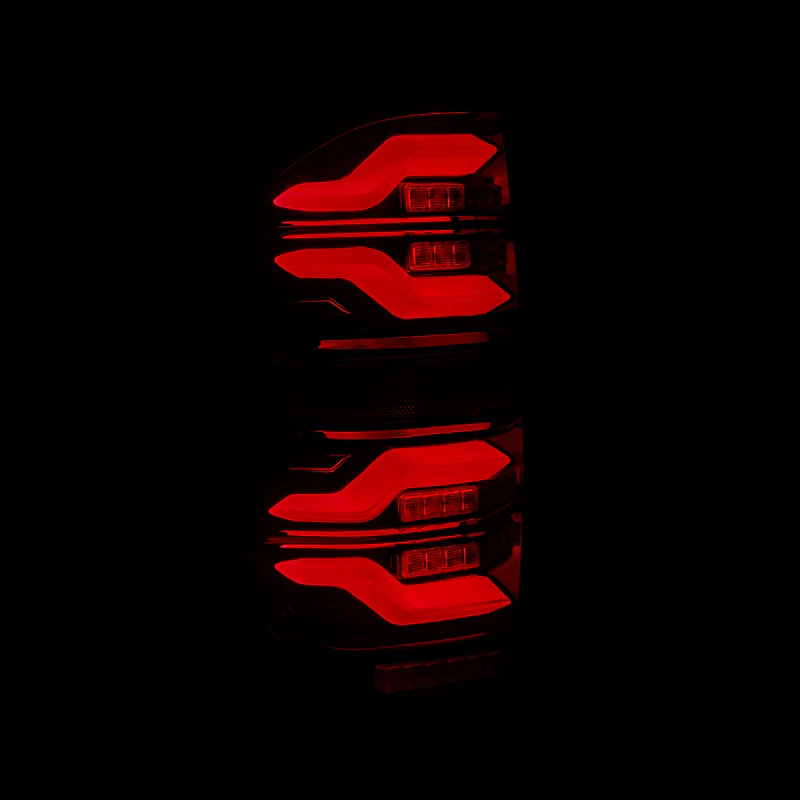 2014-2021 Tundra AlphaRex LUXX Series LED Tail Lights - Black/Red - Image 6