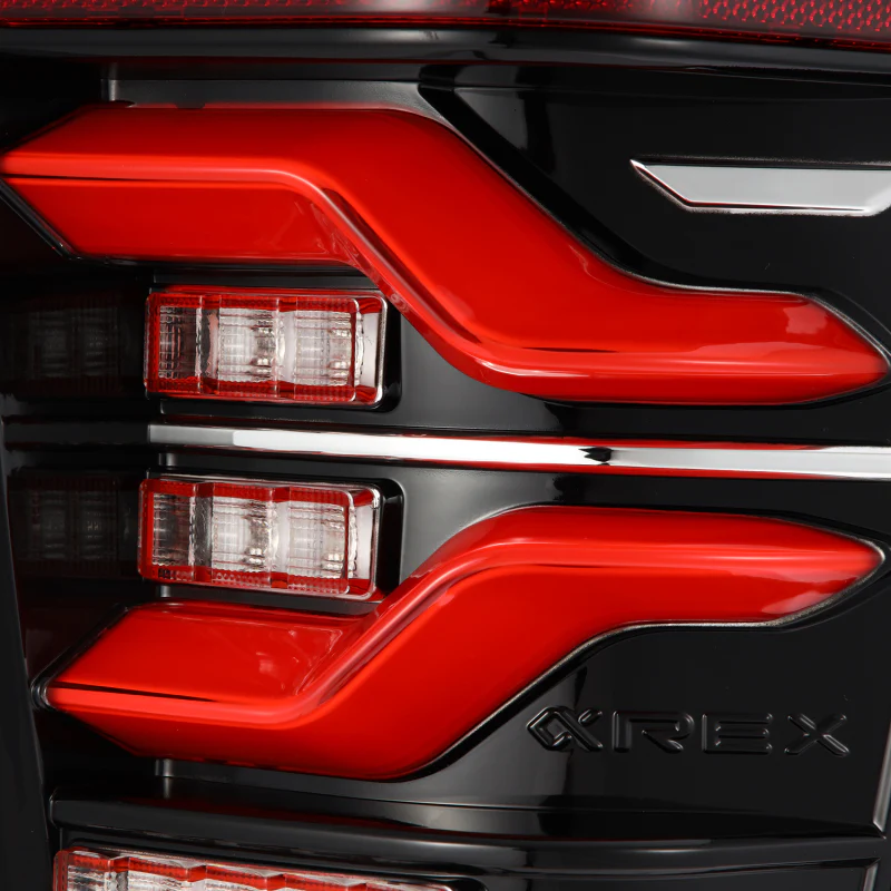 2016-2023 Tacoma AlphaRex LUXX Series LED Tail Lights - Black/Red - Image 5