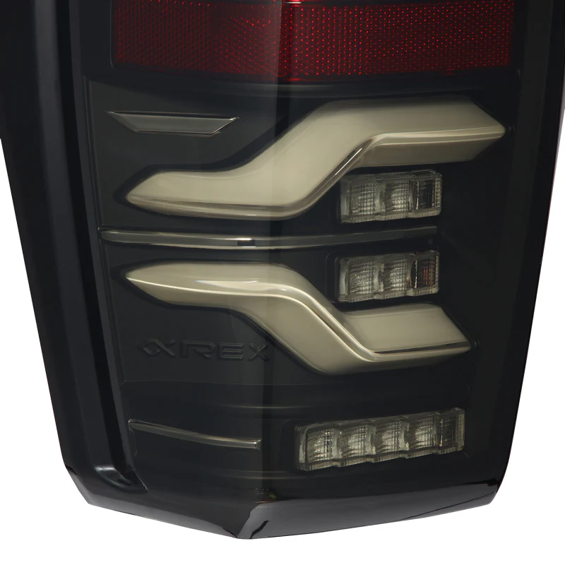 2016-2023 Tacoma AlphaRex LUXX Series LED Tail Lights - Black - Image 2