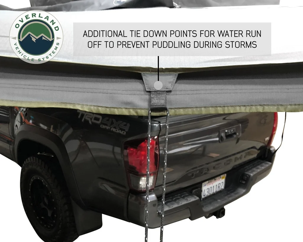 Awning 180 Degree Dark Gray Cover With Black Cover Universal Nomadic Overland Vehicle Systems - Image 3