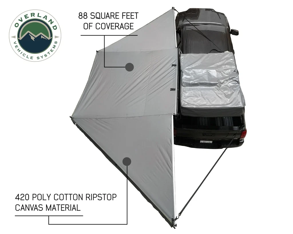 Awning Tent 180 Degree 88 SF of Shelter With Zip In Wall Nomadic Overland Vehicle Systems - Image 5