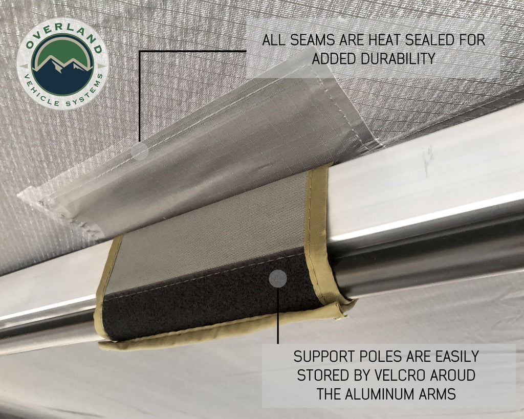 Awning Tent 180 Degree 88 SF of Shelter With Zip In Wall Nomadic Overland Vehicle Systems - Image 8