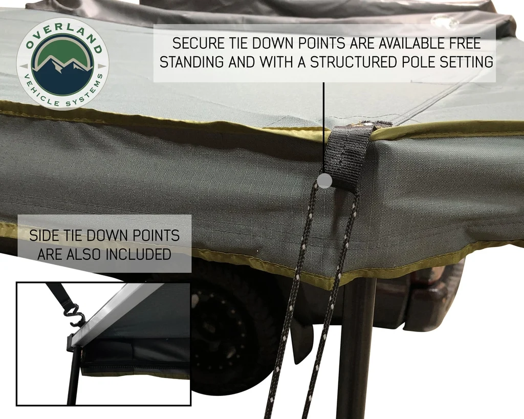Awning Tent 180 Degree 88 SF of Shelter With Zip In Wall Nomadic Overland Vehicle Systems - Image 9