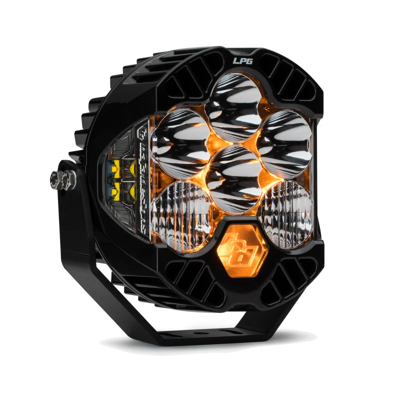 Baja Designs LP6 Pro 6in LED Light Pod - Driving/Combo - Clear