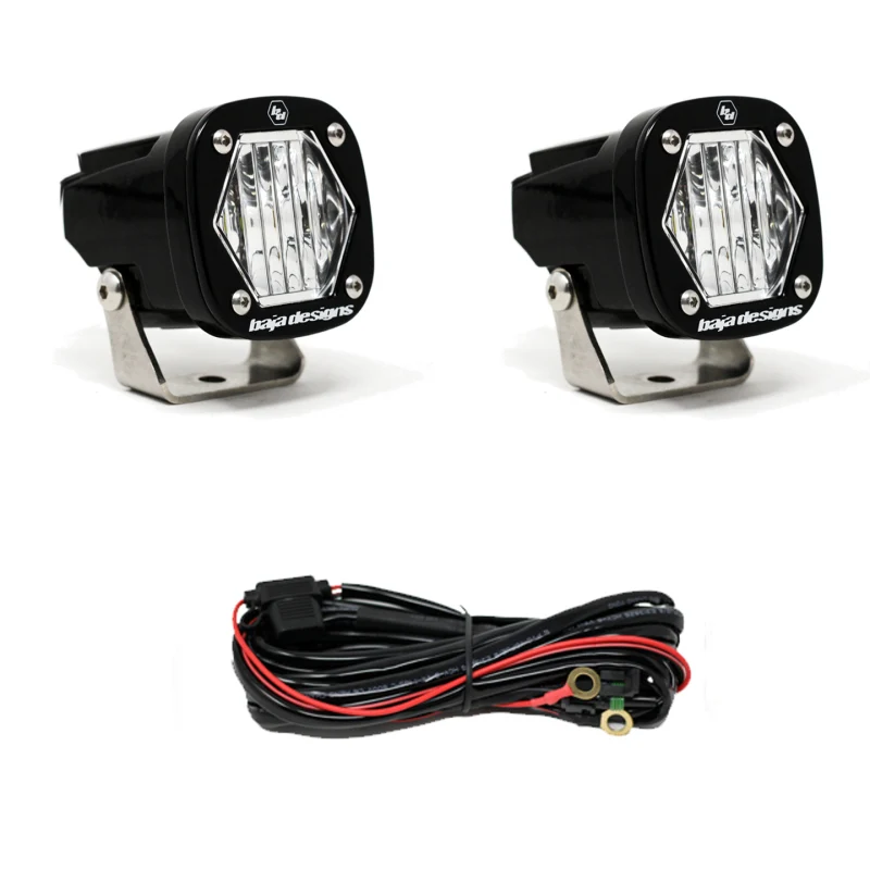 Baja Designs S1 LED Light Pod Pair - Wide Cornering - Clear