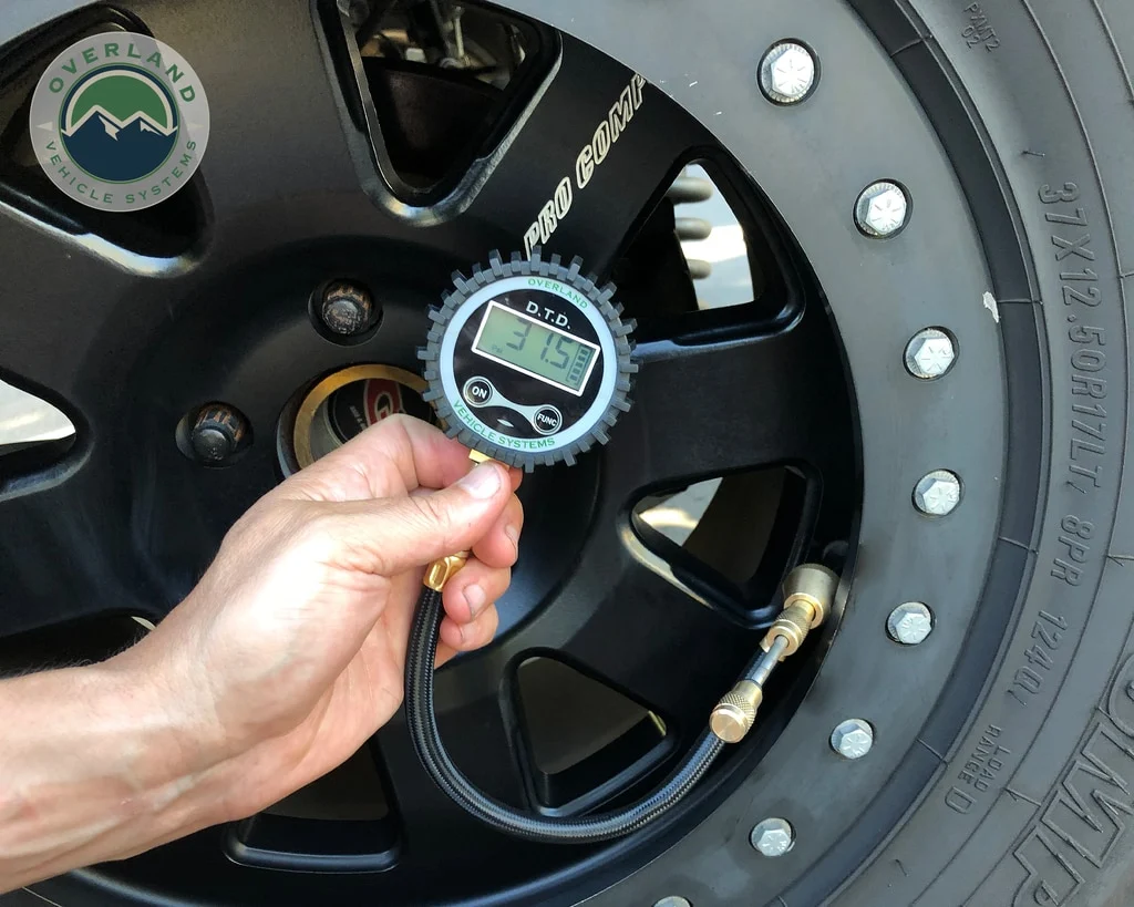 Digital Tire Tire Deflator with Valve Kit & Storage Bag Universal Overland Vehicle Systems - Image 8