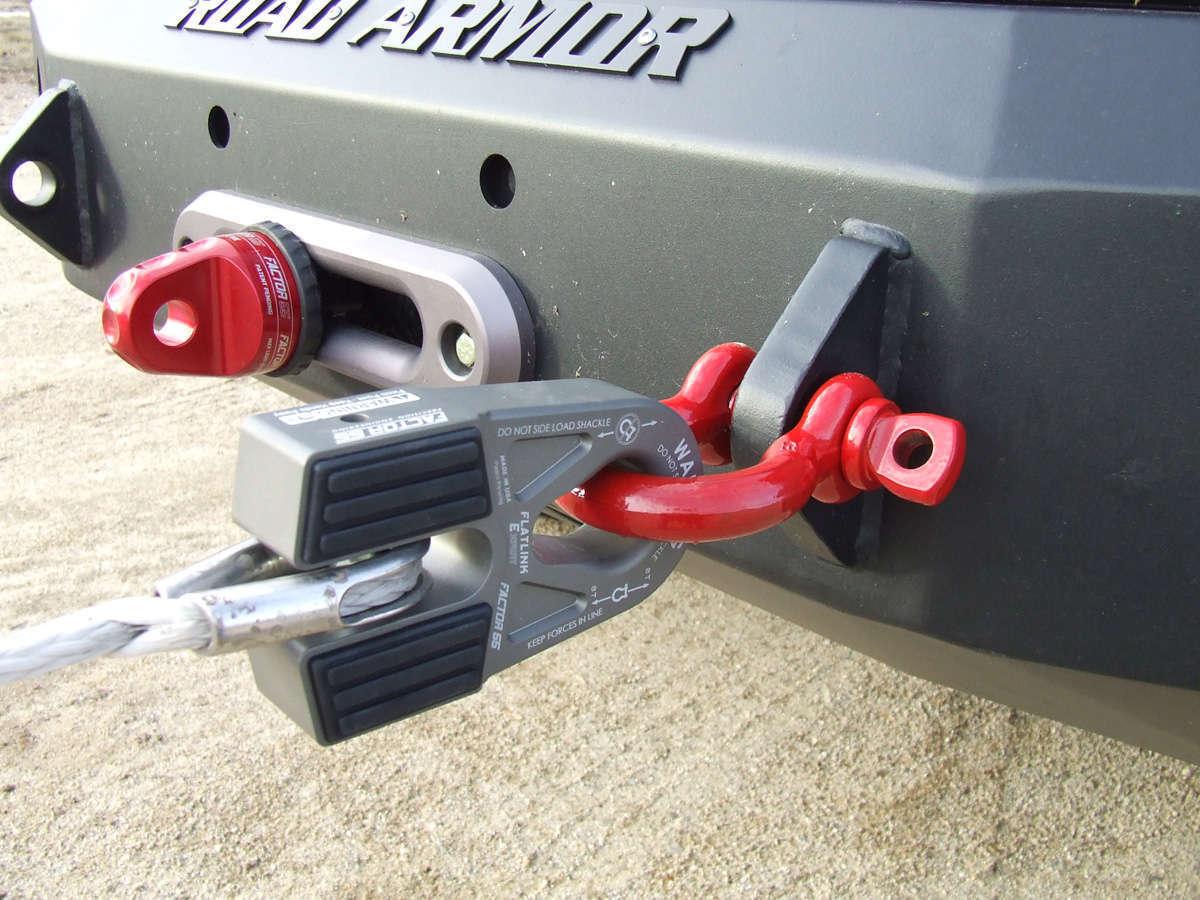 Factor 55 FlatLink E Expert Version Winch Shackle Mount Assembly - Anodized Gray