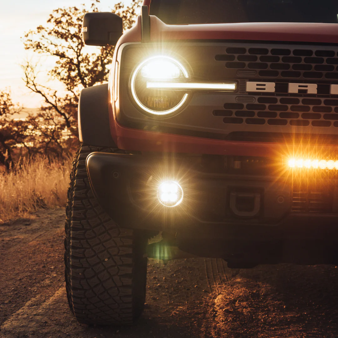 2021+ 6th Gen Bronco - LED Capable Bumper Fog Light Kit - Image 3