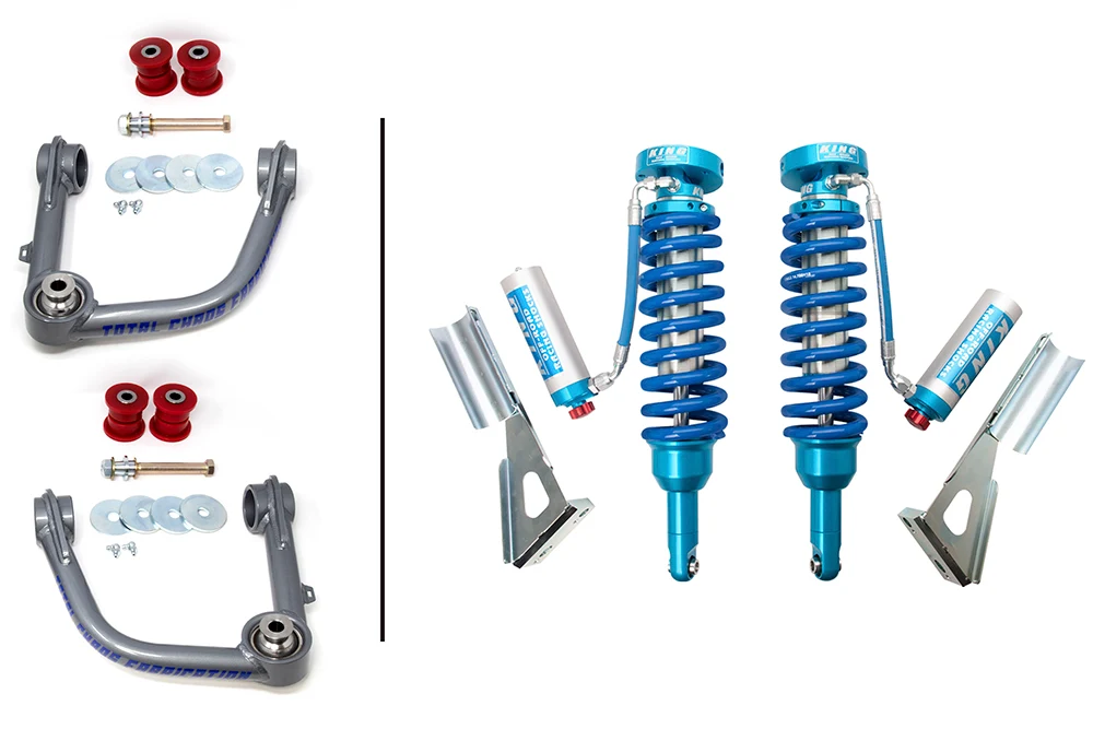 2016-2023 3rd Gen Tacoma King 2.5 Adjustable Front Coilovers w/ Total Chaos Upper Control Arms