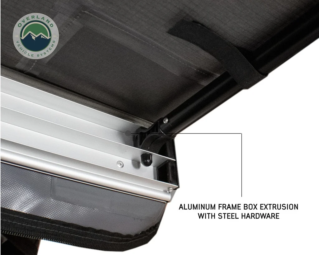 Nomadic Awning 1.3 - 4.5 Foot With Black Cover Overland Vehicle Systems - Image 5