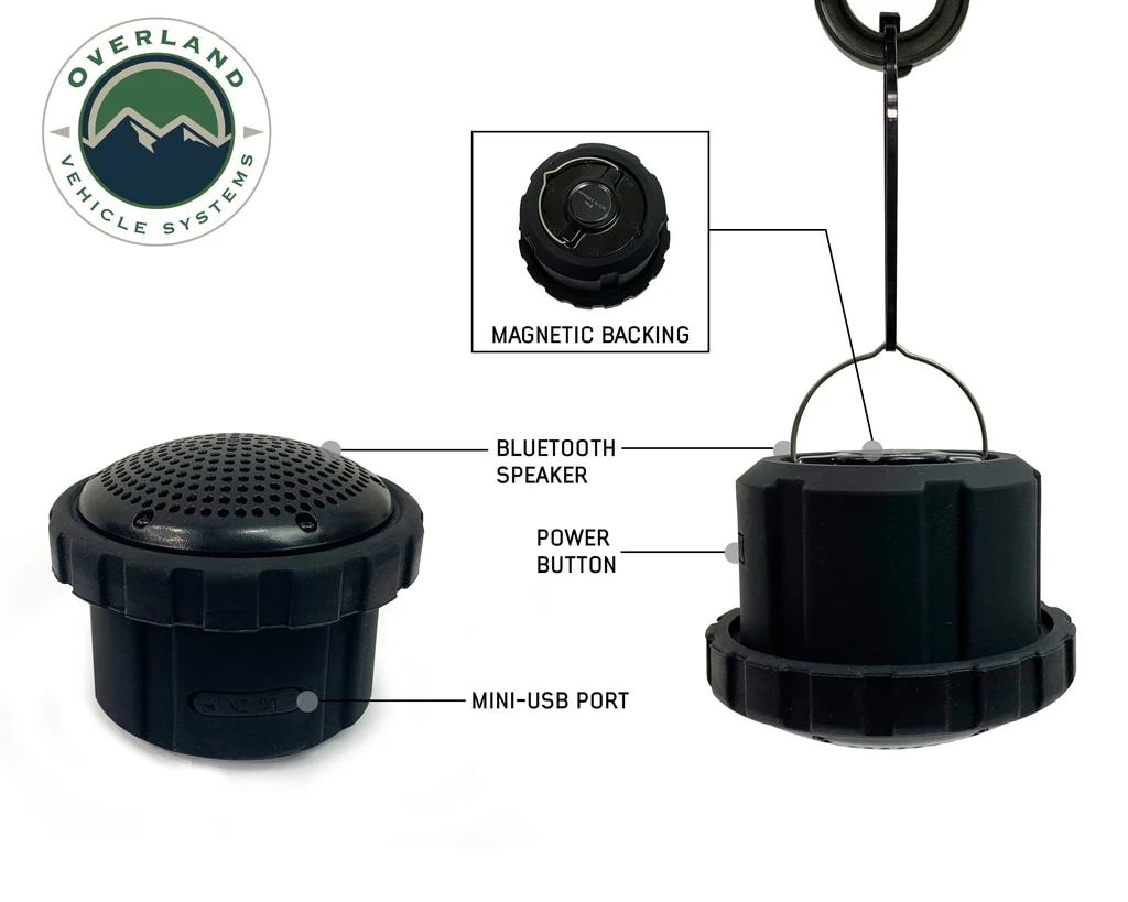 Solar Camping Light Pods & Speaker Universal Wild Land Overland Vehicle Systems - Image 5