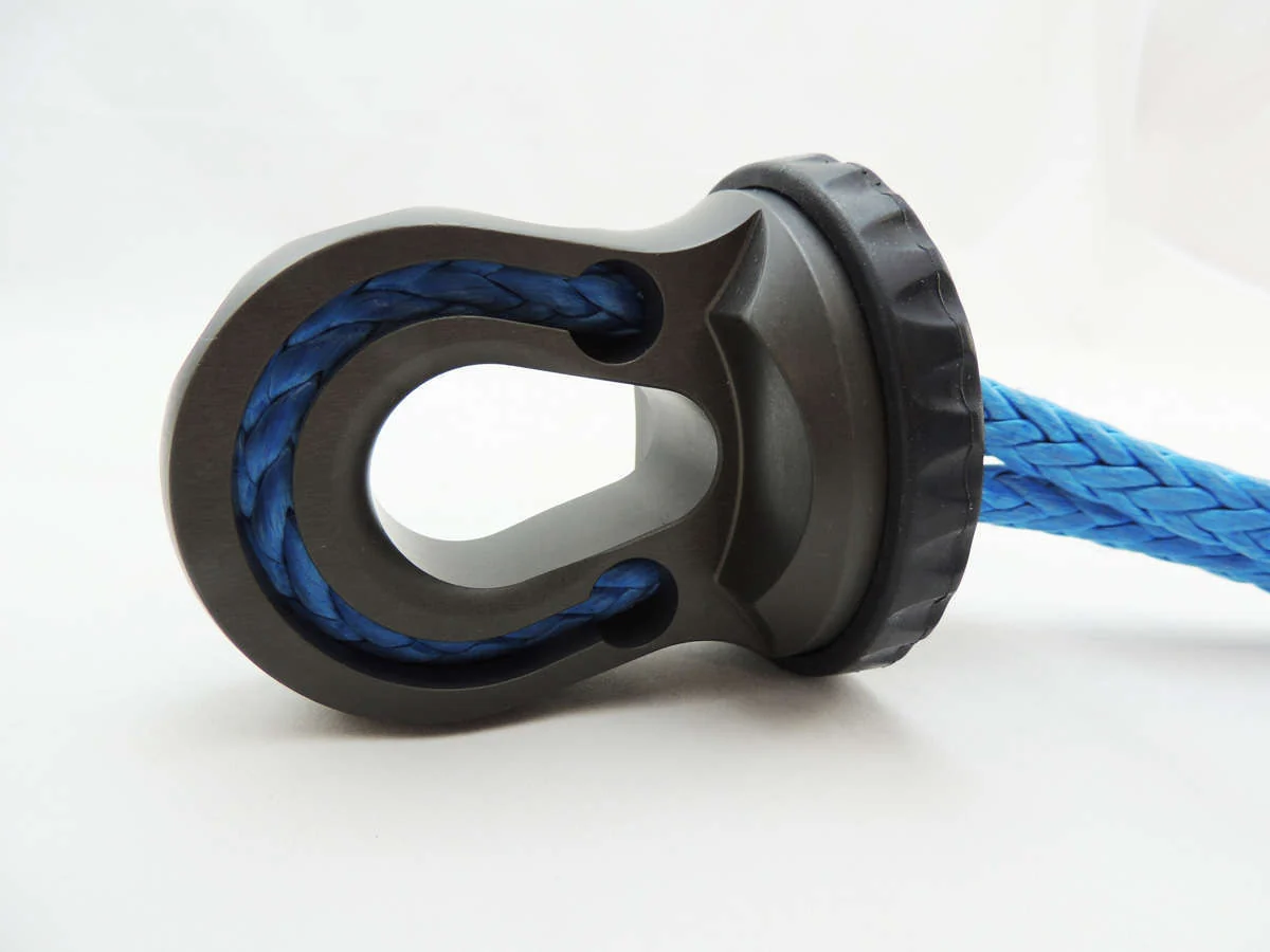 Factor 55 Splicer 3/8-1/2 Inch Synthetic Rope Splice On Shackle Mount - Gray