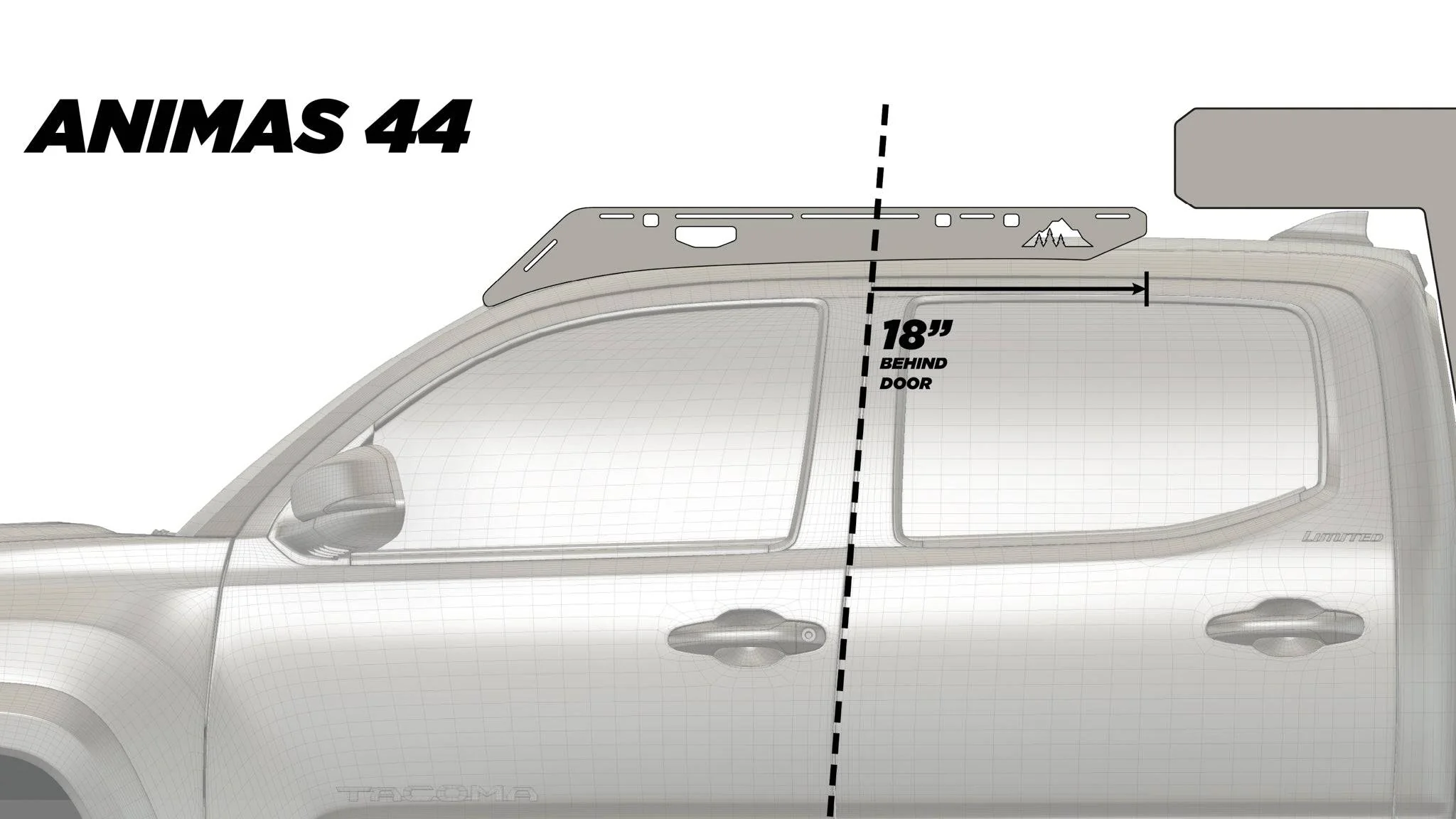 The Animas (2005-2023 Tacoma Camper Roof Rack) - Image 9